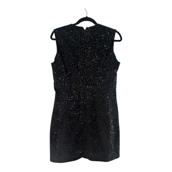 Zara Black Sequin Mini Dress Size M – Party, Holiday, Night Out - Picture 2 of 6